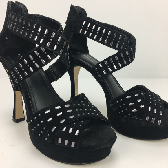 BCBG Shoes - BCBG Platform Studded Criss Cross Sandal Size 8